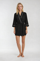 Piped-Trim Modal Robe | Forever 21 Womens