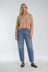 V-Neck Cable Knit Sweater | Forever 21 Womens
