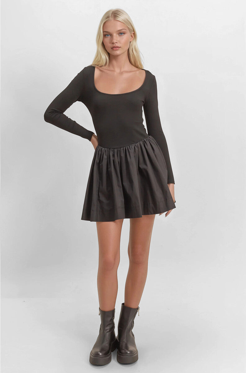 Scoop-Neck Mini Skater Dress | Forever 21 Womens