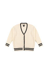 Oversized Contrast-Trim Ribbed Cardigan | Forever 21 Womens