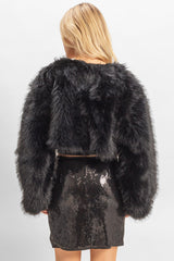 Faux Fur Cropped Jacket | Forever 21 Womens