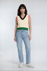 Colorblock V-Neck Sweater Vest | Forever 21 Womens