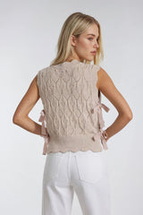 Sleeveless Side-Tie Crochet Knit Top | Forever 21 Womens