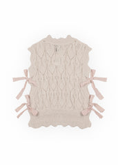 Sleeveless Side-Tie Crochet Knit Top | Forever 21 Womens