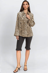 Satin Leopard Print Shirt | Forever 21 Womens