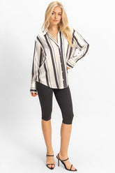 Satin Striped Shirt | Forever 21 Womens