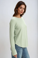 Waffle Knit Long-Sleeve Top | Forever 21 Womens
