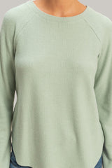 Waffle Knit Long-Sleeve Top | Forever 21 Womens