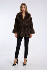 Leopard Print Tie-Waist Faux Fur Jacket | Forever 21 Womens