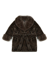 Leopard Print Tie-Waist Faux Fur Jacket | Forever 21 Womens