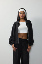 Scuba Zip-Front Jacket | Forever 21 Womens