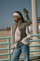 Leopard Print Zip-Front Vest | Forever 21 Womens