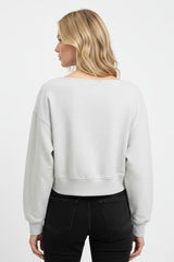 Off-The-Shoulder Cropped Fleece Pullover | Forever 21 Womens