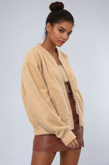 Boucle Zip-Front Bomber Jacket | Forever 21 Womens