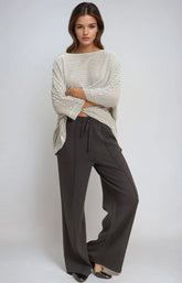 Straight-Leg Scuba Pintucked Sweatpants | Forever 21 Womens