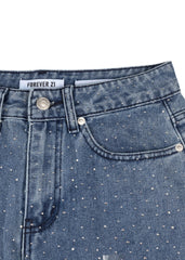 Wide-Leg Rhinestone Jeans | Forever 21 Womens