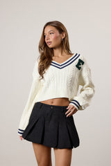 Cropped Varsity Sweater | Forever 21 Womens