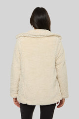 Double-Breasted Faux Shearling Coat | Forever 21 Womens