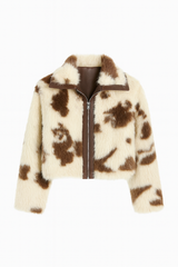 Faux Fur Cow Print Jacket | Forever 21 Womens