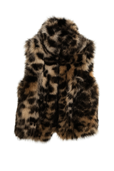 Leopard Print Faux Fur Vest | Forever 21 Womens