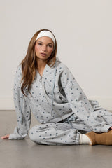 Star Print Zip-Front Hoodie | Forever 21 Womens
