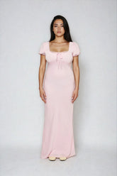 Puff-Sleeve Satin Maxi Dress | Forever 21 Womens