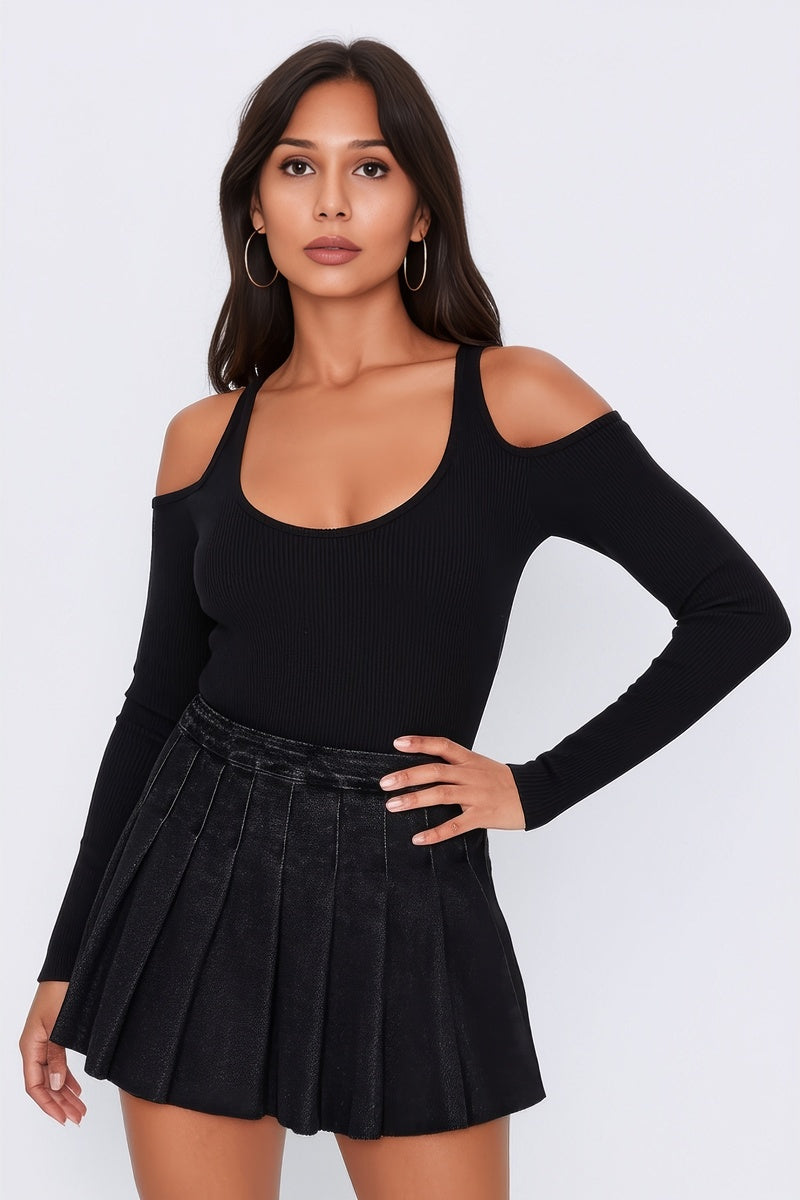 Pleated Denim Mini Skirt | Forever 21 Womens