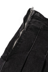 Pleated Denim Mini Skirt | Forever 21 Womens