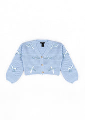 Ribbon Bow Cropped Cardigan Sweater | Forever 21 Womens