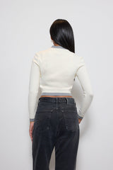 Contrast-Trim Cropped Cardigan Sweater | Forever 21 Womens