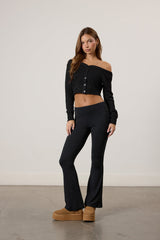 Flawless Foldover Flare Leggings | Forever 21 Womens