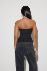 Rhinestone-Studded Split-Hem Tube Top | Forever 21 Womens