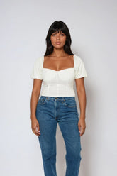 Jersey Knit Puff-Sleeve Top | Forever 21 Womens
