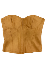 Faux Suede Strapless Bustier Top | Forever 21 Womens