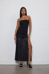 Mesh Tube Bodycon Maxi Dress | Forever 21 Womens