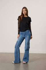 Lace-Sleeve Layered Top | Forever 21 Womens