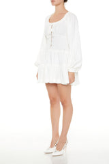 Peasant-Sleeve Mini Dress | Forever 21 Womens