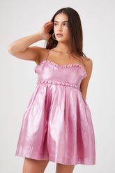Metallic Bow Babydoll Dress | Forever 21 Womens