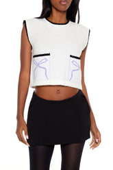 Cropped Bow Sweater Vest | Forever 21 Womens