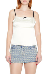 Satin Tie-Back Bow Cami | Forever 21 Womens