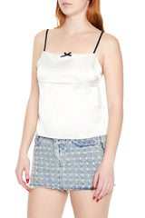 Satin Tie-Back Bow Cami | Forever 21 Womens