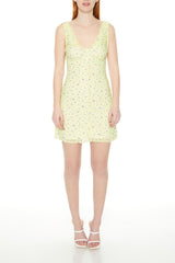 Floral Lettuce-Edge Mini Dress | Forever 21 Womens