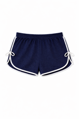 Plus Size Contrast-Trim Tie-Accent Shorts | Forever 21 Womens