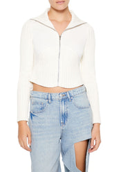 Cropped Zip-Up Sweater | Forever 21 Womens