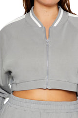 Plus Size Active Striped Jacket | Forever 21 Womens