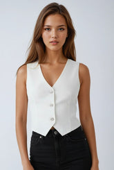 Stretch Denim Vest | Forever 21 Womens