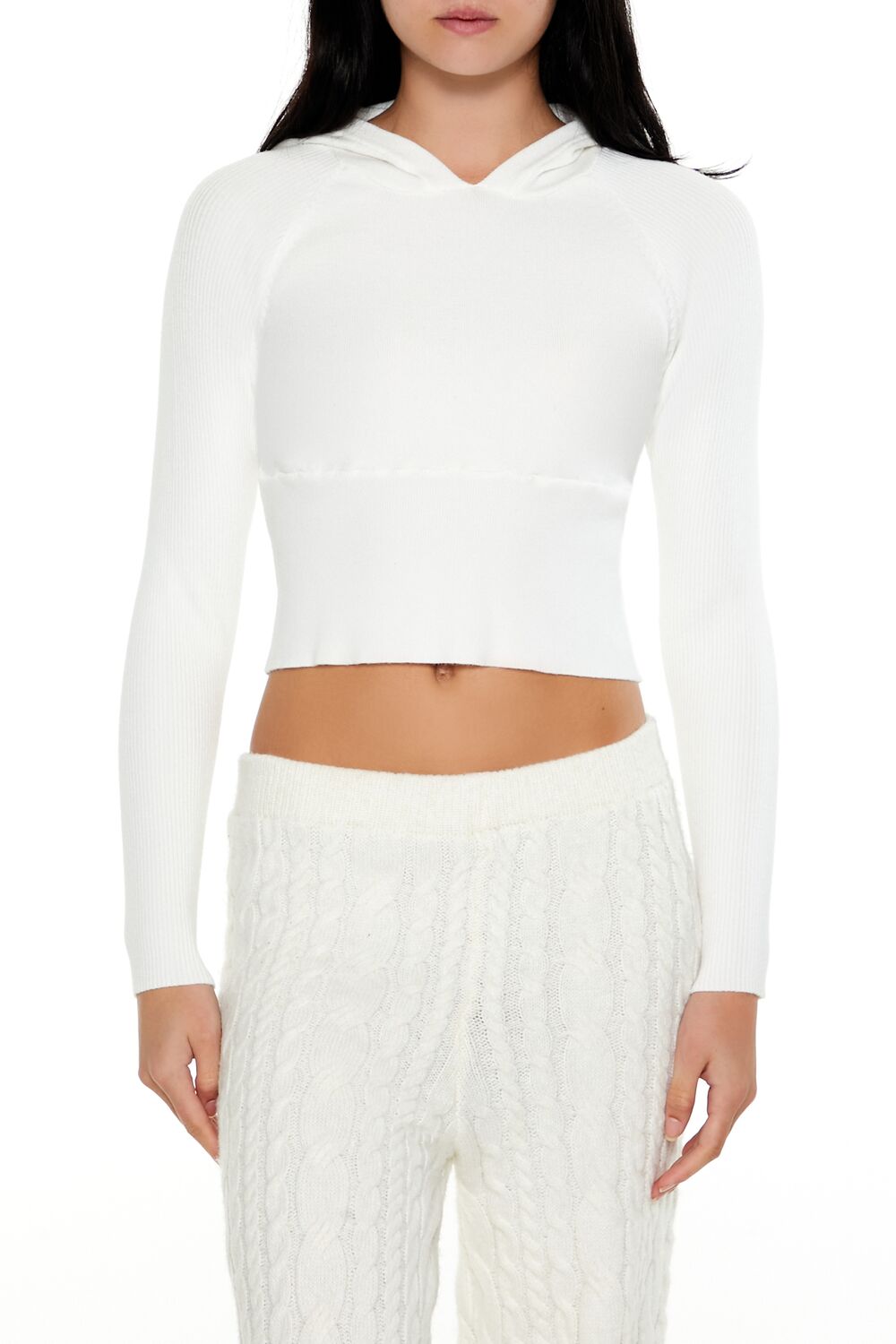 Hooded Raglan Sweater | Forever 21 Womens