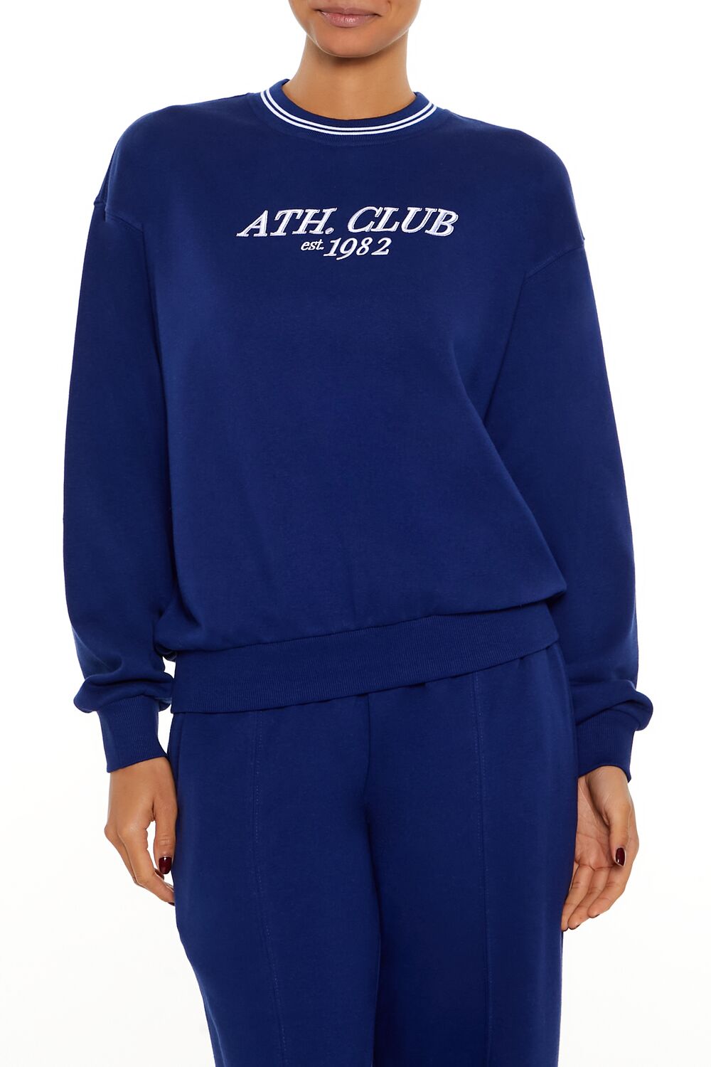Fleece Varsity-Striped Pullover | Forever 21 Womens
