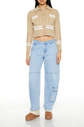 Varsity-Striped Cardigan Sweater | Forever 21 Womens