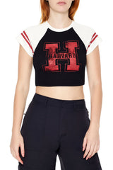 Raglan Harvard Graphic Baby Tee | Forever 21 Womens